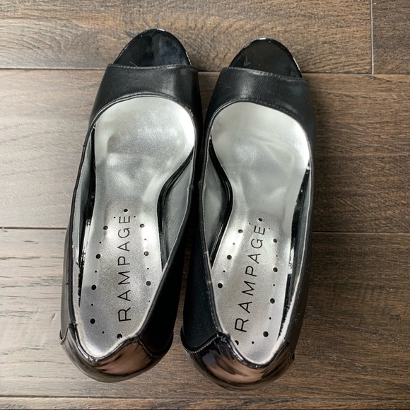 Rampage Size 7 Black 3.5 Inch High Heels - Picture 4 of 11